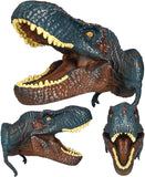Geyiie 3 Pack Dinosaur Toys Hand Puppet for Kids , Dinosaurs Claws Head Soft Rubber, Dino Figures Set