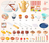 Geyiie Birthday Cake Toys Set Dessert Set with Light 88 Pcs