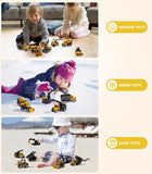 GeyiieTOYS Alloy Small Construction Vehicles Die Cast Mini Construction Truck Toys 8 Packs