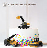 GeyiieTOYS Alloy Small Construction Vehicles Die Cast Mini Construction Truck Toys 8 Packs