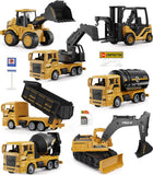 GeyiieTOYS Mini Construction Trucks Toys Engineering Toys Play Set of 7 Packs