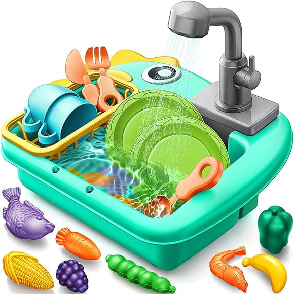 The Mini Toddler Sink Toy: Where Learning Meets Fun in the Play Kitchen!