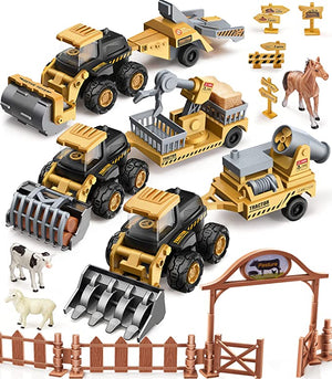 Bring the Farm to Your Playroom with Die Cast Shovels and Trailers