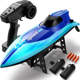 Geyiie Brushless RC Boat for Adults & Teens, 35KM/H High Speed Remote Control Boat with Self-Righting, Auto Demo, 20 Min Runtime(2 Batteries) & Water Cooling for Lakes and Outdoor Racing
