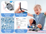 GeyiieTOYS Helicopter Toys Airplane with Lights and Sounds 360°Freedom Auto-Steering Plane Blue