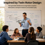 Geyiie Tandem Rotor RC Helicopter with One-Key Controls for Easier Flying