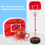 Geyiie 2.3-5 Ft Adjustable Basketball Hoop for Kids, Toddler Indoor Outdoor Portable Sports Goal, Easy to Assemble, Ideal Gift