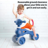 Balance Bike for 1-3 Year Old Toddler Boys Girls, 12-36 Months No Pedal Baby Balances Bike 4 Wheels House Indoor Play Child Kids Son Grandson Granddaughter First Birthday Gifts 21 x 12 x 17.7 Inches