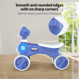 Balance Bike for 1-3 Year Old Toddler Boys Girls, 12-36 Months No Pedal Baby Balances Bike 4 Wheels House Indoor Play Child Kids Son Grandson Granddaughter First Birthday Gifts 21 x 12 x 17.7 Inches