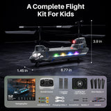 Geyiie Tandem Rotor RC Helicopter with One-Key Controls for Easier Flying