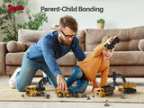 GeyiieTOYS Mini Construction Trucks Toys Engineering Toys Play Set of 7 Packs
