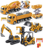 Geyiie Construction Vehicles Truck Toys Engineering Truck Tractor Trailer Excavator