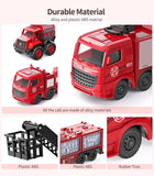 Geyiie Die Cast Fire Truck Play Set for Kids