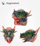 Geyiie Dinosaur Hand Puppets Toys Realistic Latex Tyrannosaurus  Velociraptor Stygimoloch 3 Packs