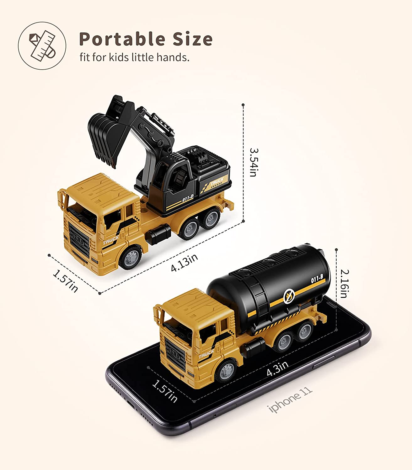 6-in-1 Engineering Building Set For Kids - 272pcs Construction Vehicles STEM Toys Ages 8-12
