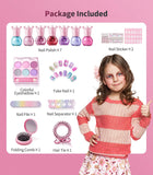 Geyiie Non Toxic Nail Polish Washable Makeup Kit with 15 PCS for Toddler