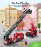 Geyiie Die Cast Fire Truck Play Set for Kids