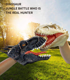 Geyiie Dinosaur Hand Puppets Toys Realistic Latex Tyrannosaurus  Velociraptor Stygimoloch 3 Packs